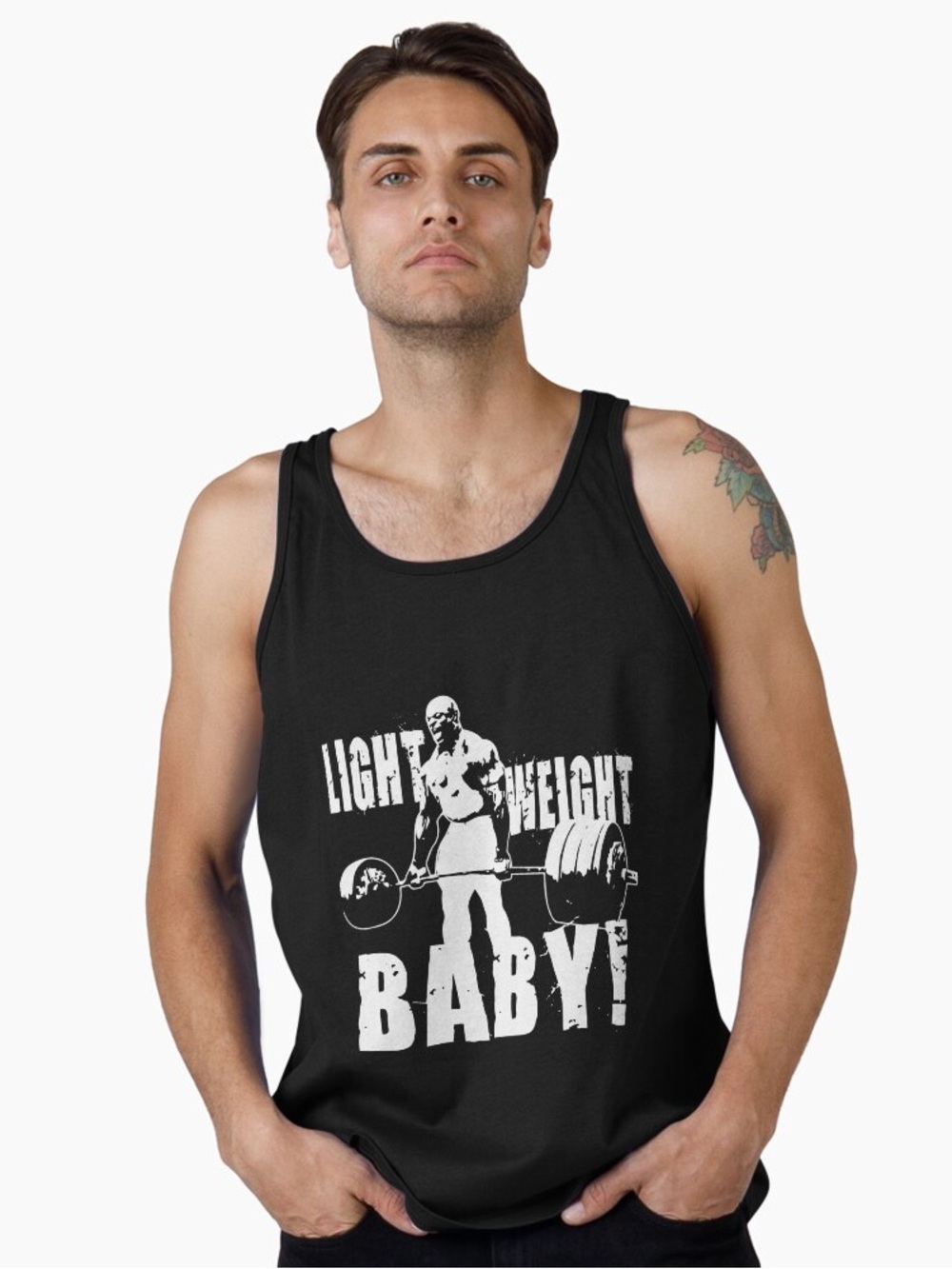 Port & Company Light Weight Baby Ronnie Coleman Bodybuilder Weight Lift Tank Top